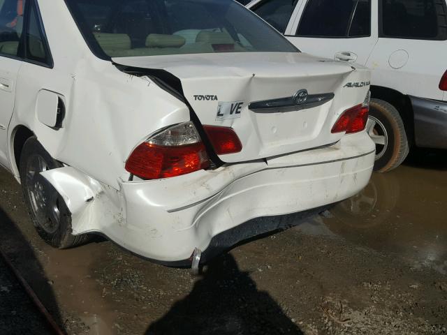 4T1BF28B94U360368 - 2004 TOYOTA AVALON XL WHITE photo 9