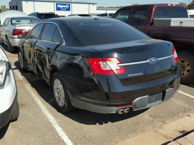 1FAHP2DW4CG106820 - 2012 FORD TAURUS SE BLACK photo 3