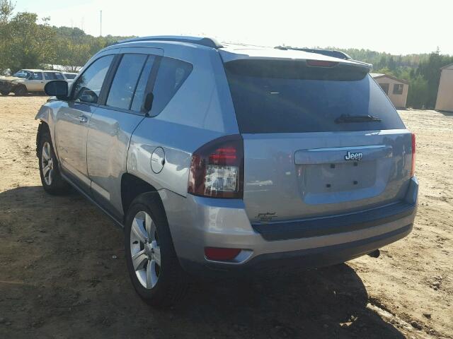 1C4NJCBB2ED900515 - 2014 JEEP COMPASS SP SILVER photo 3