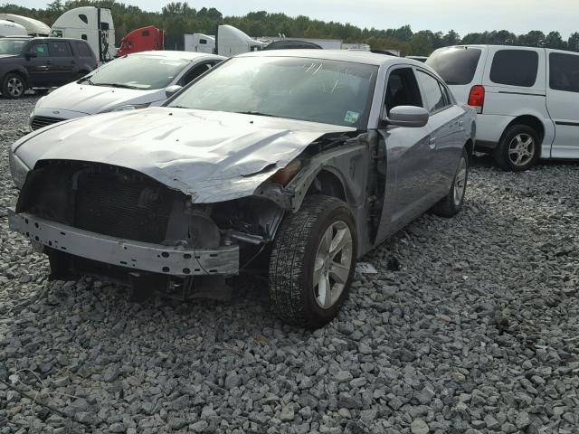 2C3CDXBG5DH689849 - 2013 DODGE CHARGER SE GRAY photo 2