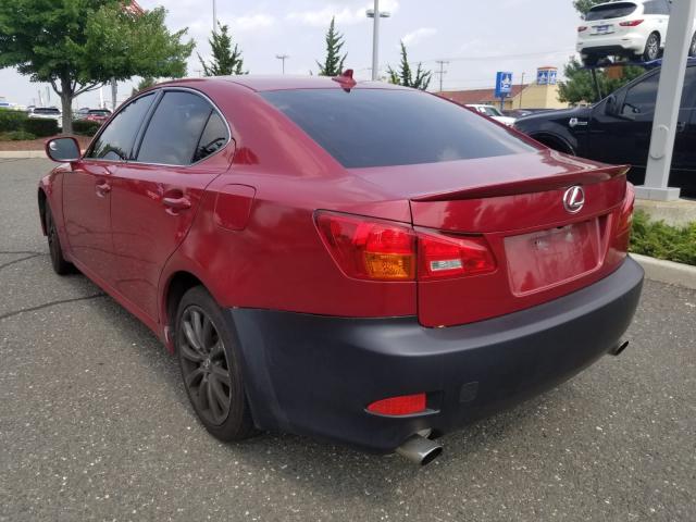 JTHCK262982026395 - 2008 LEXUS IS 250 RED photo 3