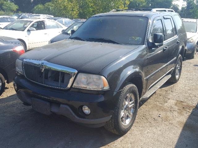 5LMEU88H54ZJ22902 - 2004 LINCOLN AVIATOR BLACK photo 2