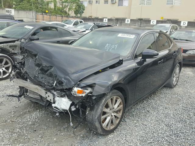 JTHBA1D28G5012223 - 2016 LEXUS IS 200T BLACK photo 2