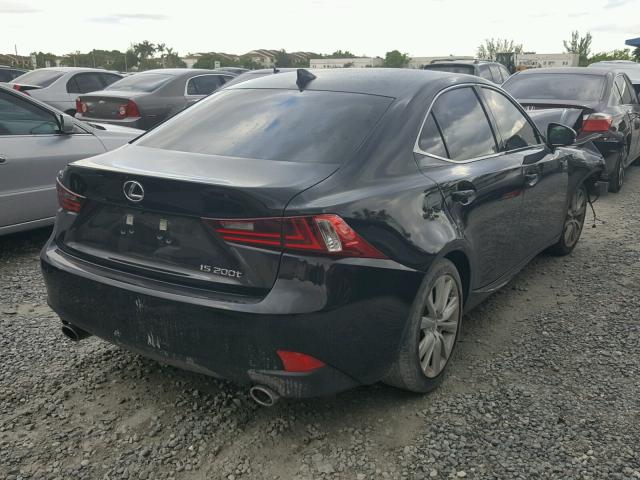 JTHBA1D28G5012223 - 2016 LEXUS IS 200T BLACK photo 4