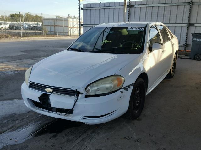 2G1WD5EM1A1244522 - 2010 CHEVROLET IMPALA POL WHITE photo 2