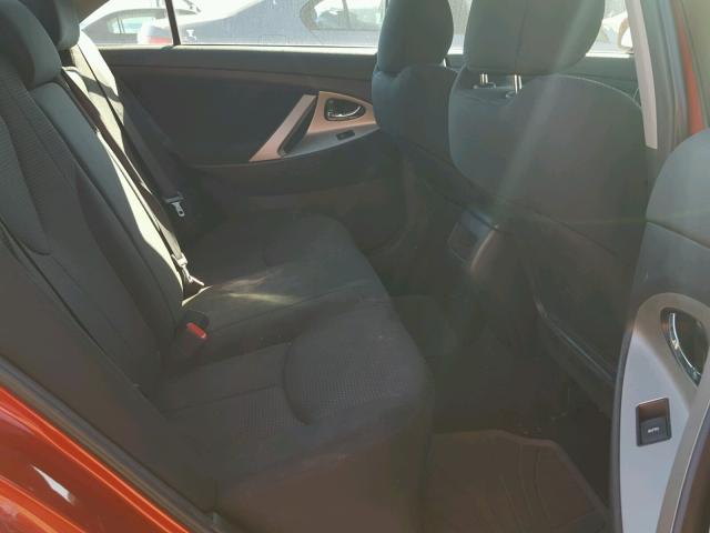 4T1BF3EK4BU726342 - 2011 TOYOTA CAMRY BASE RED photo 6