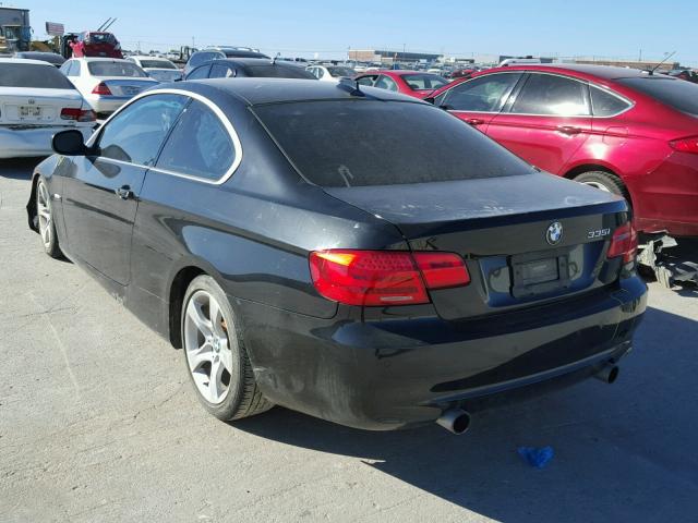 WBAKG7C51BE801964 - 2011 BMW 335 I BLACK photo 3