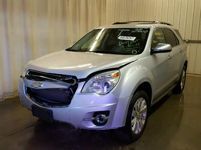 2CNFLGEY1A6373867 - 2010 CHEVROLET EQUINOX LT GRAY photo 2