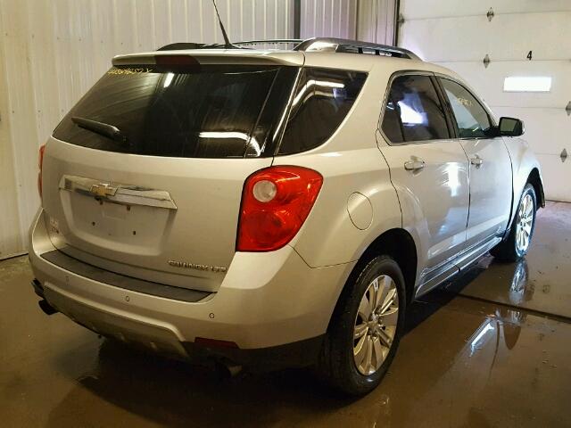 2CNFLGEY1A6373867 - 2010 CHEVROLET EQUINOX LT GRAY photo 4