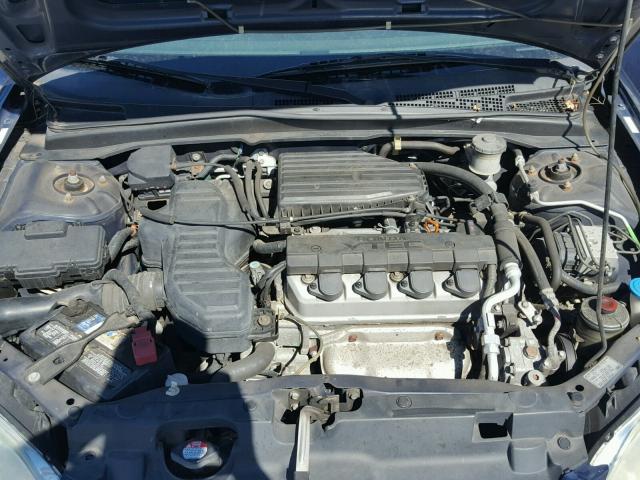 2HGES26704H531556 - 2004 HONDA CIVIC EX BLUE photo 7