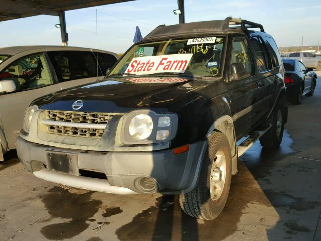 5N1ED28T74C627542 - 2004 NISSAN XTERRA XE BLACK photo 2