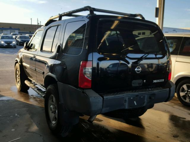 5N1ED28T74C627542 - 2004 NISSAN XTERRA XE BLACK photo 3