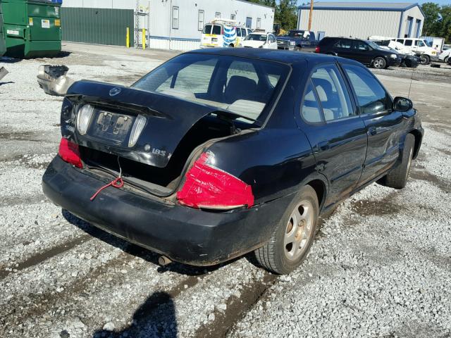 3N1CB51D64L861233 - 2004 NISSAN SENTRA 1.8 BLACK photo 4