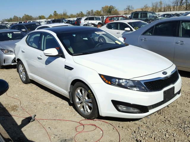 5XXGN4A72DG121166 - 2013 KIA OPTIMA EX WHITE photo 1