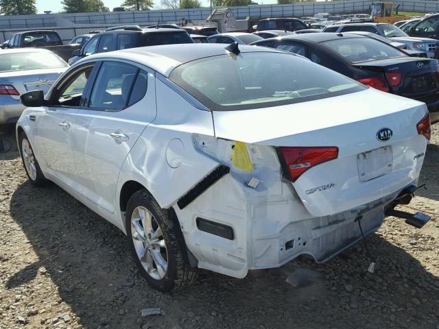 5XXGN4A72DG121166 - 2013 KIA OPTIMA EX WHITE photo 3