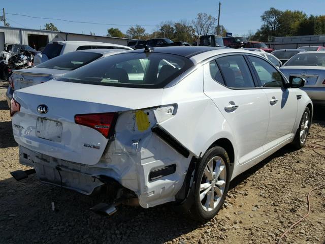 5XXGN4A72DG121166 - 2013 KIA OPTIMA EX WHITE photo 4