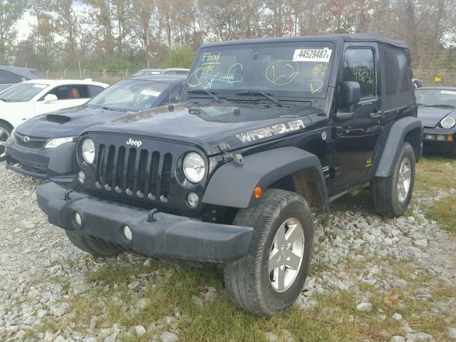 1C4AJWAG9EL207427 - 2014 JEEP WRANGLER S BLACK photo 2