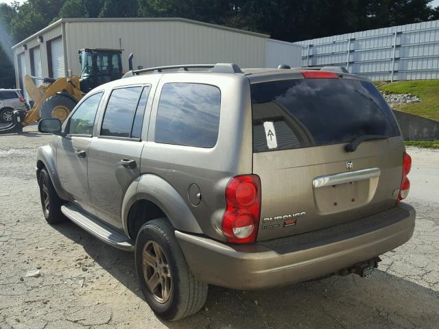 1D4HB58D65F568391 - 2005 DODGE DURANGO LI TAN photo 3