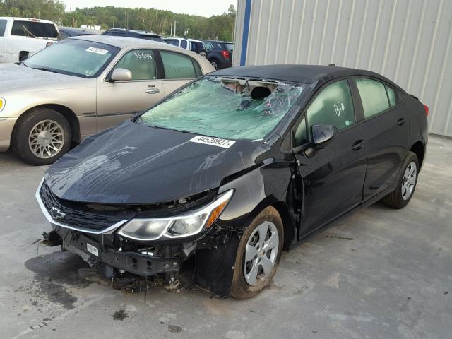 1G1BC5SM6H7274845 - 2017 CHEVROLET CRUZE LS BLACK photo 2