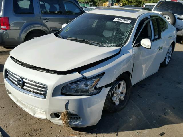 1N4AA5AP2DC831858 - 2013 NISSAN MAXIMA S WHITE photo 2