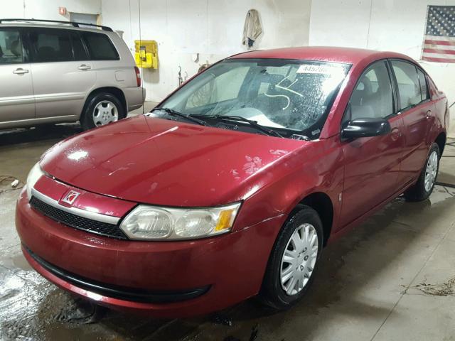 1G8AJ52F24Z142281 - 2004 SATURN ION LEVEL RED photo 2