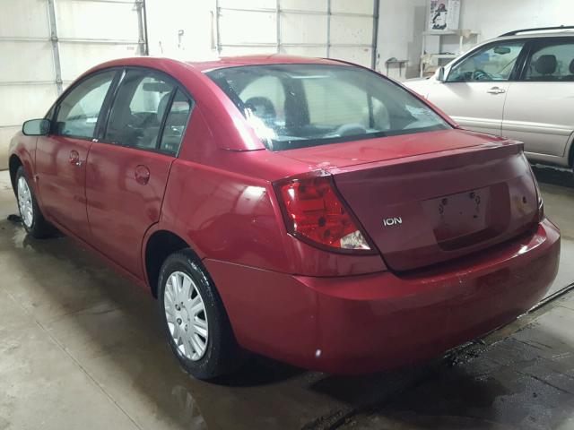1G8AJ52F24Z142281 - 2004 SATURN ION LEVEL RED photo 3