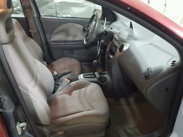 1G8AJ52F24Z142281 - 2004 SATURN ION LEVEL RED photo 5