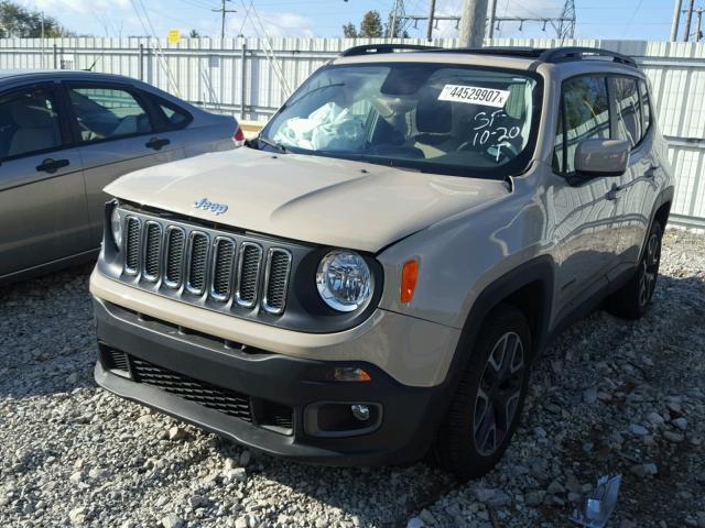 ZACCJBBT2FPC36276 - 2015 JEEP RENEGADE L BEIGE photo 2