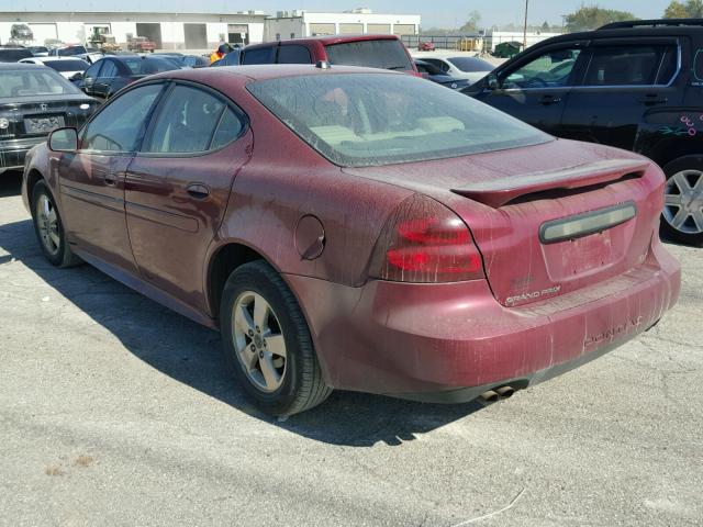 2G2WS522551295709 - 2005 PONTIAC GRAND PRIX MAROON photo 3