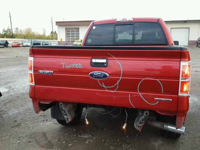 1FTFW1EF0BFC87626 - 2011 FORD F150 SUPER RED photo 6