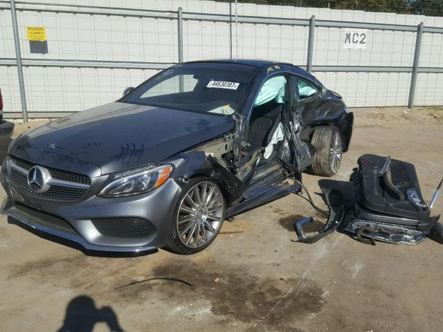 WDDWJ4JB9HF420868 - 2017 MERCEDES-BENZ C 300 GRAY photo 2