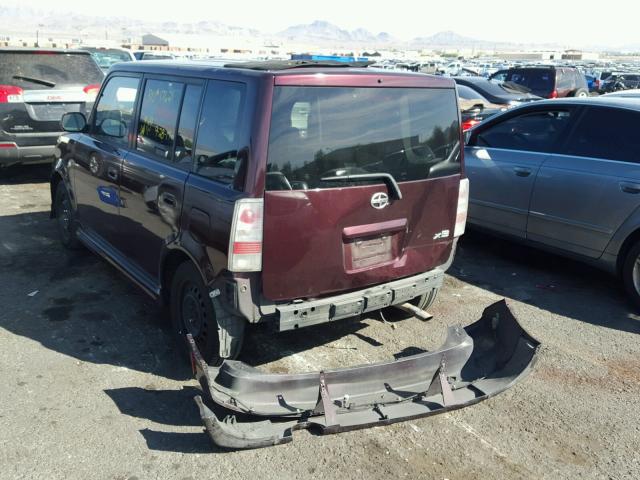 JTLKT324850207670 - 2005 TOYOTA SCION XB PURPLE photo 3