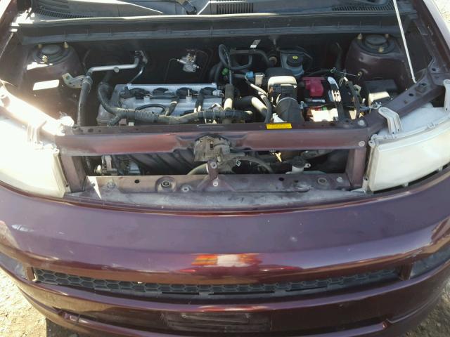 JTLKT324850207670 - 2005 TOYOTA SCION XB PURPLE photo 7