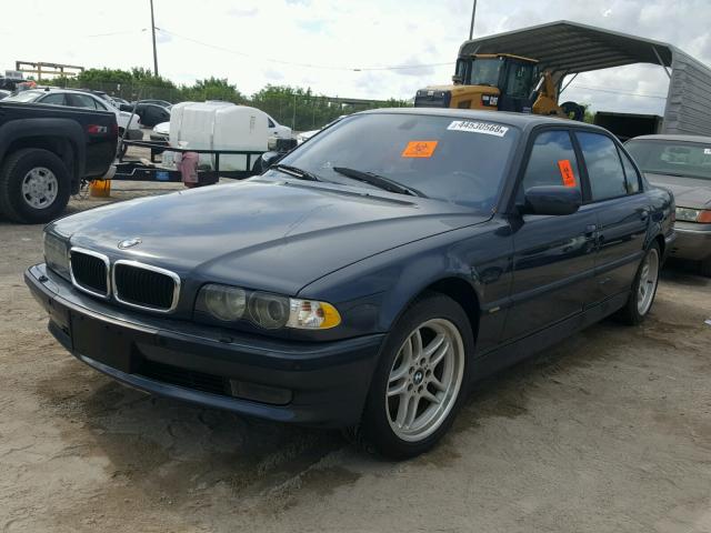 WBAGJ03471DD74528 - 2001 BMW 750 IL GRAY photo 2