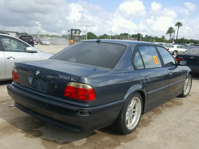 WBAGJ03471DD74528 - 2001 BMW 750 IL GRAY photo 4