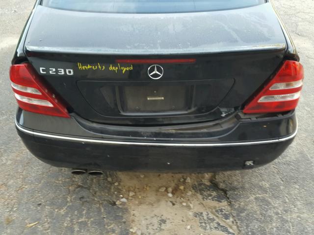 WDBRF52H57F916586 - 2007 MERCEDES-BENZ C 230 BLACK photo 9