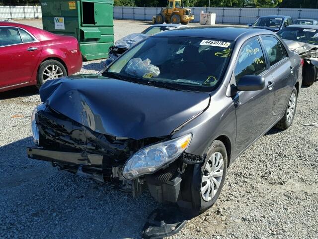 5YFBU4EE3CP012730 - 2012 TOYOTA COROLLA BA GRAY photo 2