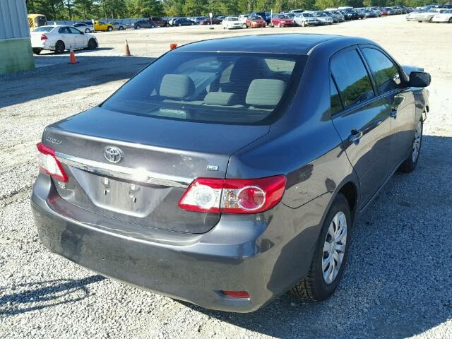 5YFBU4EE3CP012730 - 2012 TOYOTA COROLLA BA GRAY photo 4