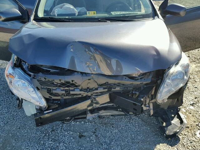 5YFBU4EE3CP012730 - 2012 TOYOTA COROLLA BA GRAY photo 7