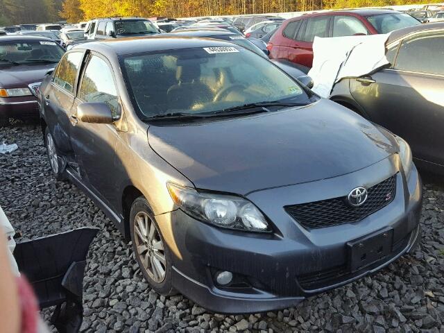 2T1BU40E79C160332 - 2009 TOYOTA COROLLA GRAY photo 1