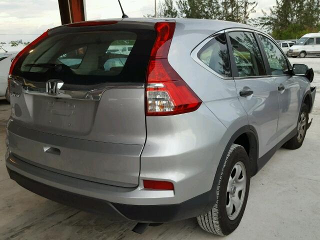 3CZRM3H39GG704788 - 2016 HONDA CR-V LX SILVER photo 4