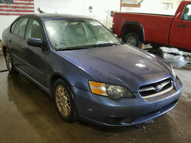 4S3BL616157221059 - 2005 SUBARU LEGACY 2.5 BLUE photo 1