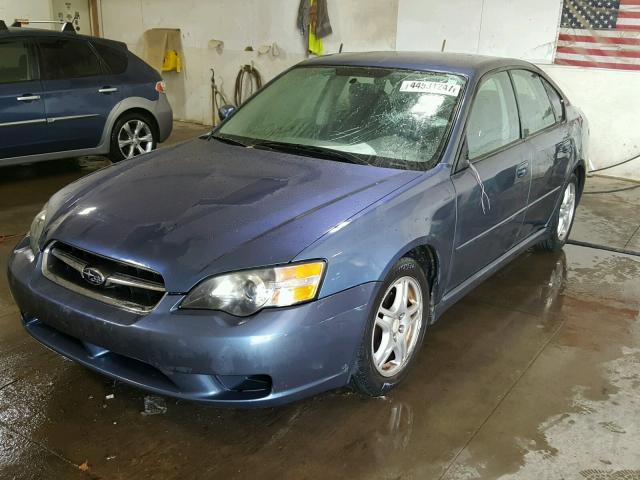 4S3BL616157221059 - 2005 SUBARU LEGACY 2.5 BLUE photo 2