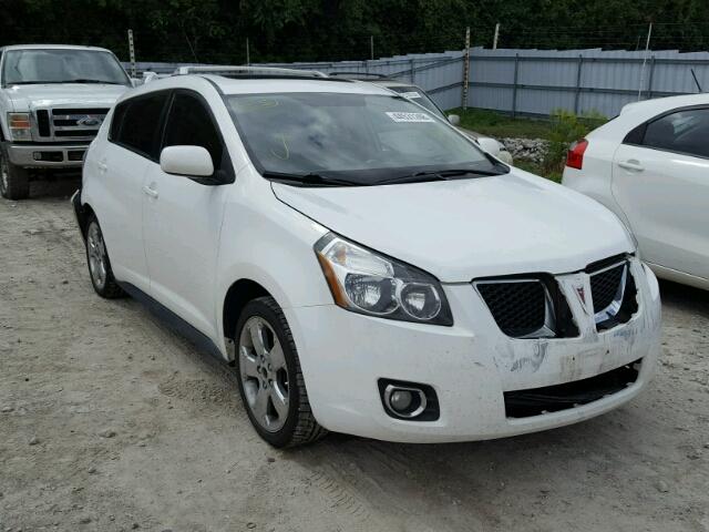 5Y2SP67009Z448910 - 2009 PONTIAC VIBE WHITE photo 1