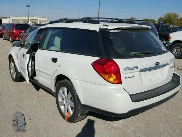 4S4BP61C777339111 - 2007 SUBARU LEGACY OUT WHITE photo 3