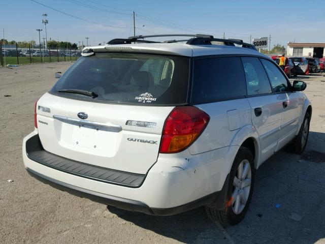 4S4BP61C777339111 - 2007 SUBARU LEGACY OUT WHITE photo 4