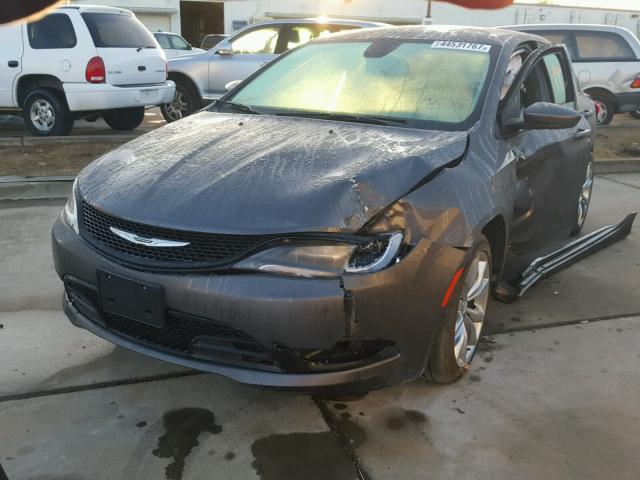 1C3CCCBG8FN514940 - 2015 CHRYSLER 200 S GRAY photo 2