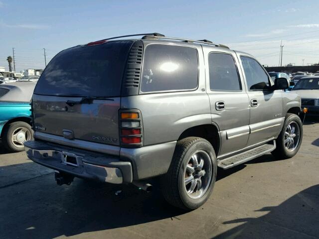 1GNEK13Z12J274019 - 2002 CHEVROLET TAHOE GRAY photo 4