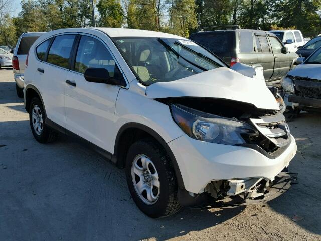 5J6RM4H32DL077453 - 2013 HONDA CR-V LX WHITE photo 1