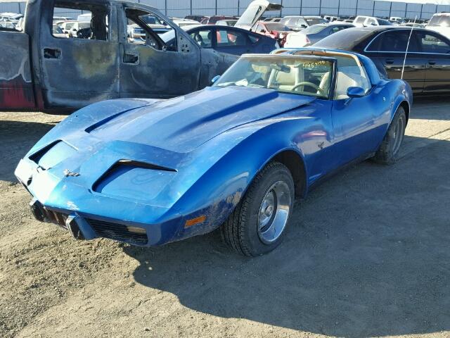 1Z8789S409825 - 1979 CHEVROLET CORVETTE BLUE photo 2